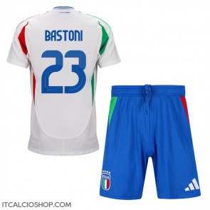 Italia Alessandro Bastoni #23 Seconda Maglia Bambino Europei 2024 Manica Corta (+ Pantaloni corti)